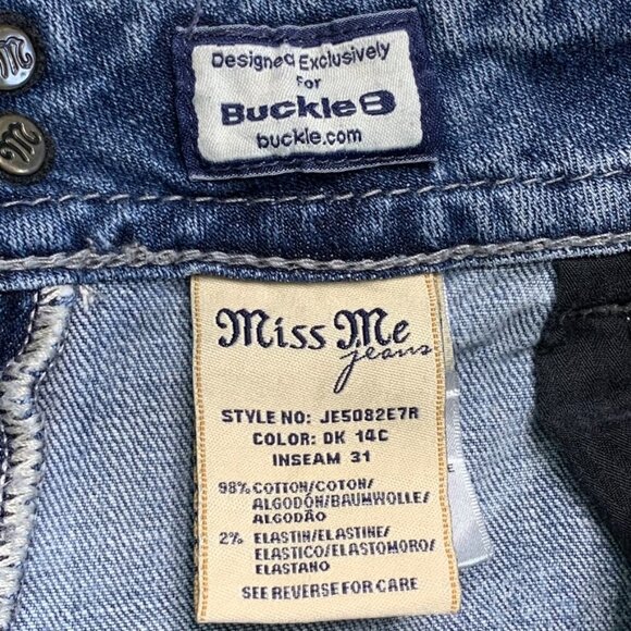 Miss Me fro Buckle Women’s Bling Wings Bootcut Denim Jeans Size 30 x 27” - Picture 14 of 15